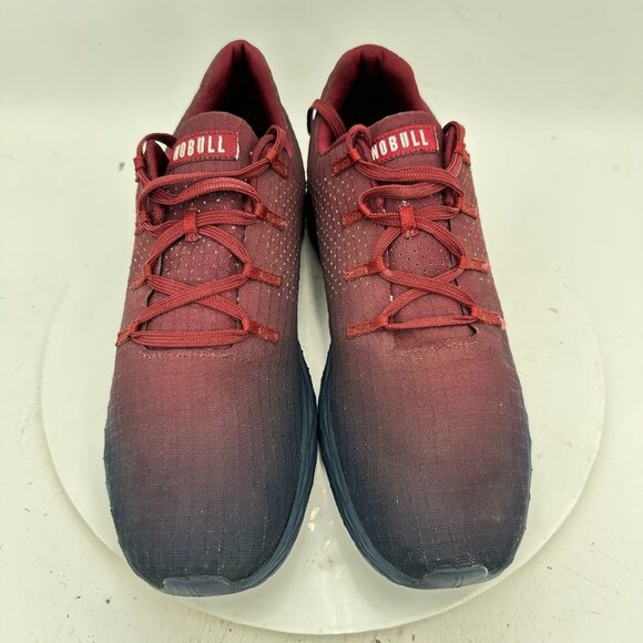 Nobull Gradient Ripstop Runner Men Size 12M Dark Blue Red Knit Training Shoes - Picture 3 of 11
